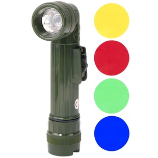 Тактический фонарь MIL-TEC Medium Anglehead Flashlight Olive 15141001 Viktailor