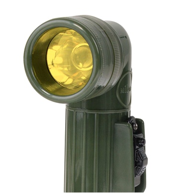 Тактический фонарь MIL-TEC Medium Anglehead Flashlight Olive 15141001 Viktailor