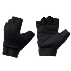 Перчатки тактические MIL-TEC Army Fingerless Gloves Black 12538502-L Viktailor