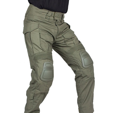 Бойові штани IDOGEAR G3 Combat Pants Olive з наколінниками IG-PA3201-01-XXL Viktailor