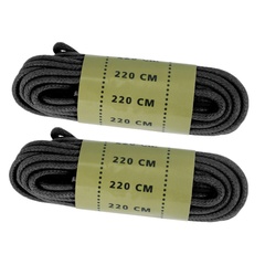 Шнурки вощені MIL-TEC 220 см Чорні