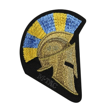 M-Tac нашивка Spartan Helmet UA (вышивка) Black 51333002 Viktailor