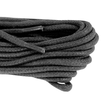 Шнурки вощеные MIL-TEC 220 см Черные 12914502 Viktailor