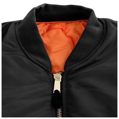 Куртка Бомбер льотна US BASIC MA1® FLIGHT JACKET Чорна 10402002 Viktailor