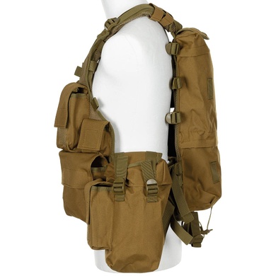 Жилет разгрузочный MFH Tactical Vest Койот 30993R Viktailor