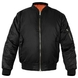 Куртка Бомбер летная US BASIC MA1® FLIGHT JACKET Черная 10402002 фото 3 Viktailor