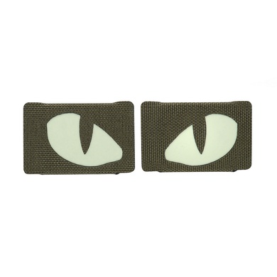 M-Tac нашивка Tiger Eyes Laser Cut (пара) Ranger Green 51140023 Viktailor