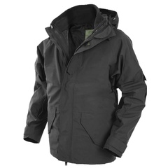 Куртка мембрана з флісовою підкладкою MIL-TEC Wet Weather Jacket Black