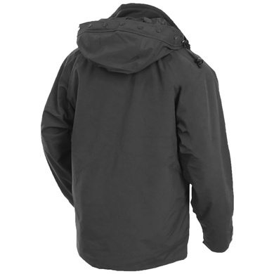 Куртка мембранная с флисовой подкладкой MIL-TEC Wet Weather Jacket Black 10615002 Viktailor