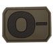 Эмблема с символом группы крови Mil-Tec 16831801 Viktailor