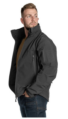 Куртка  демісезонна Helikon-Tex Gunfighter Jacket - Shark Skin Windblocker Black Темно-синій M\R KU-GUN-FM-37-B04 Viktailor