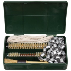 Набір для чистки зброї MFH калібр 7.62 Waffen-Reinigungsset, Kunststoffbox, Олива 27383 Viktailor