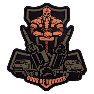 ПВХ Патч "Боги грому" Кольоровий 7.5x8.5 см