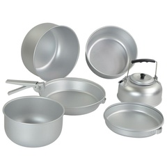 Набір посуду туристичний MIL-TEC Alu Cook-Set Сріблястий 14661000 Viktailor