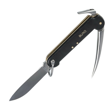 Нож боцманский MIL-TEC Bordmesser со свайкой Черный