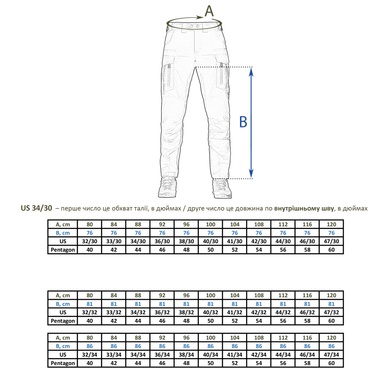 Штани тактичні Pentagon Gomati K05025-04-32/30 Viktailor