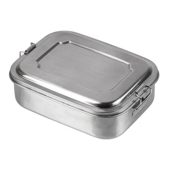 Контейнер для їжі сталевий MIL-TEC Lunchbox Сріблястий 14674200 Viktailor