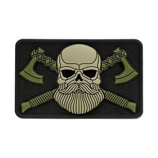 M-Tac нашивка Bearded Skull 3D PVC 51113201 Viktailor