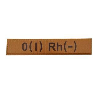 Військовий шеврон група крові O(I) Rh(-) 06130026 Viktailor