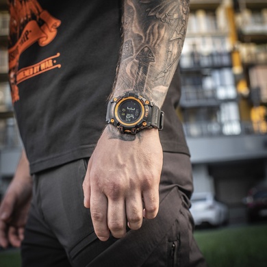 M-Tac часы тактические Adventure Black/Orange 50005035 Viktailor