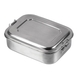 Контейнер для їжі сталевий MIL-TEC Lunchbox Сріблястий 14674200 фото 1 Viktailor