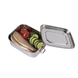Контейнер для їжі сталевий MIL-TEC Lunchbox Сріблястий 14674200 фото 2 Viktailor
