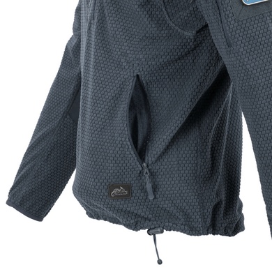 Кофта флисовая Helikon-Tex Alpha Hoodie Jacket Grid Fleece Shadow Grey BL-ALH-FG-35-B06 Viktailor