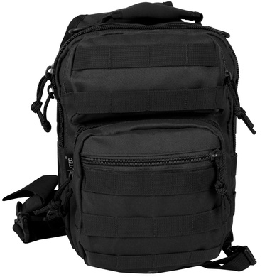 Рюкзак однолямочный MIL-TEC One Strap Assault Pack 10L Black 14059102 Viktailor