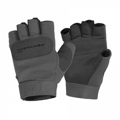 Рукавиці тактичні безпалі Pentagon Duty Mechanic 1/2 Gloves Wolf Grey