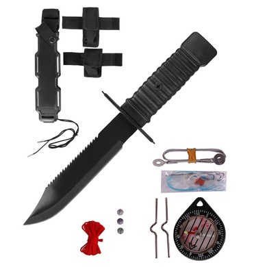Нож для выживания MIL-TEC Special Forces Черный 15368000 Viktailor