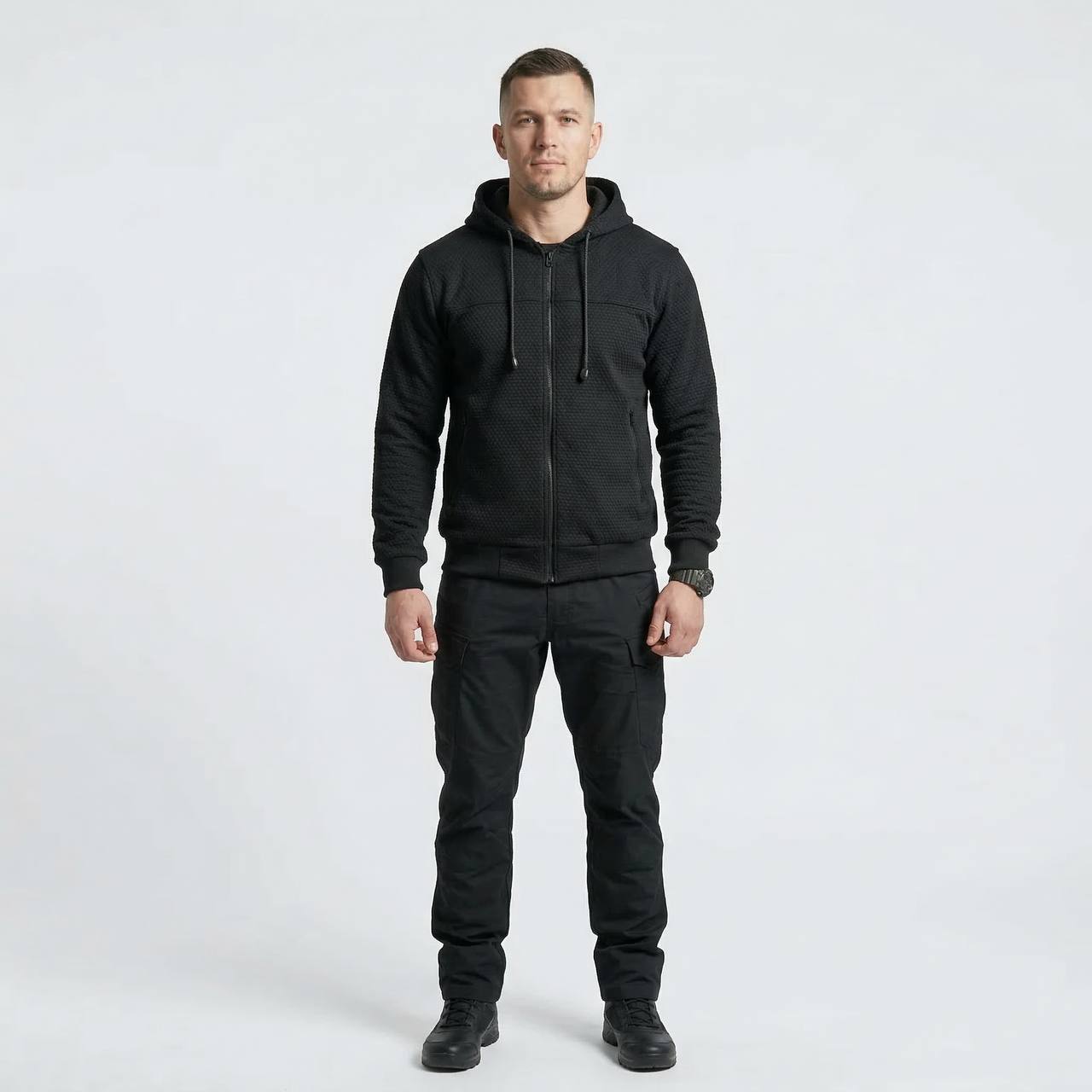 Флисовая кофта Vik-Tailor Alfa Jacquard , Черный
