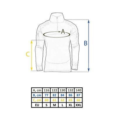 Рубашка боевая MIL-TEC Combat Shirt Chimera Olive 10516301-903 Viktailor