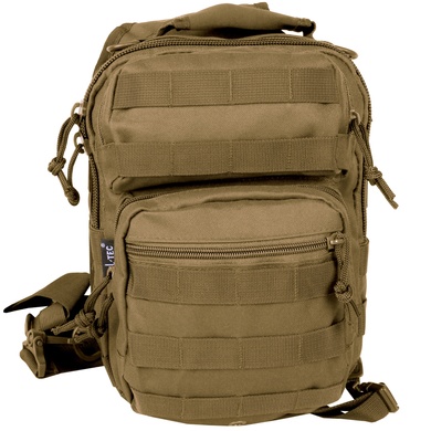 Рюкзак однолямочный MIL-TEC One Strap Assault Pack 10L Coyote 14059105 Viktailor