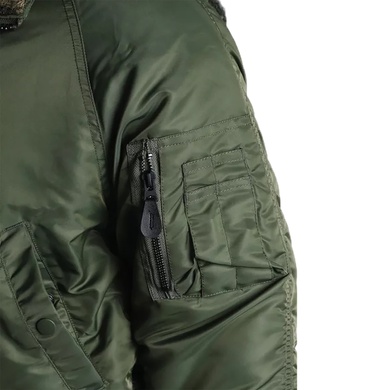Куртка бомбер льотна MIL-TEC US N2B Basic Оливкова 10411001-905 Viktailor
