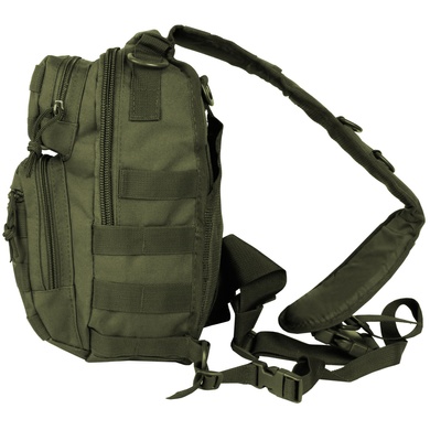 Рюкзак однолямковий MIL-TEC One Strap Assault Pack 10L Olive 14059101 Viktailor
