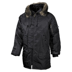Куртка парка с мехом MFH US Polar Jacket N3B Черная