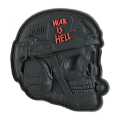 M-Tac нашивка War is Hell 3D PVC Black