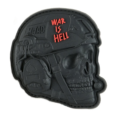 M-Tac нашивка War is Hell 3D PVC Black 51328002 Viktailor