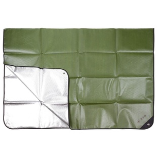 Брезент рятувальний MFH Emergency Tarp Olive з алюмінієвим покриттям 27132 Viktailor