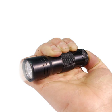 Ліхтарик MIL-TEC 12 LED (3 батарейки AAA) Чорний 15151002 Viktailor