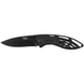 Нож складной с перфорированой рукояттю Jack Knife Черный 44623 фото 1 Viktailor