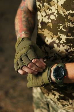 Перчатки тактические беспалые Pentagon Duty Mechanic 1/2 Gloves Olive Green P20010-SH-06-S Viktailor