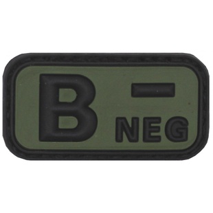 Нашивка группа крови B(III) Rh- Olive 36501D Viktailor