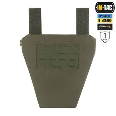 Фартух протиуламковий з балістичним пакетом 1 клас (FMS) M-Tac Laser Cut, Ranger Green