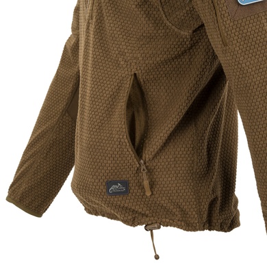 Кофта флісова Helikon-Tex Alpha Hoodie Jacket Grid Fleece Coyote BL-ALH-FG-11-B04 Viktailor