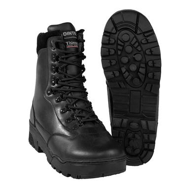 Ботинки тактичні шкіряні Mil-Tec Tactical Stiefel Leder Чорні 12820000 Viktailor