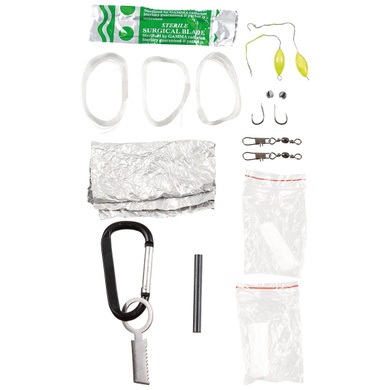 Набір для виживання Fox Outdoor Survival Kit з паракордом Olive 27118B Viktailor