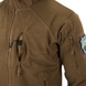 Кофта флисовая Helikon-Tex Alpha Hoodie Jacket Grid Fleece Coyote BL-ALH-FG-11-B04 фото 8 Viktailor