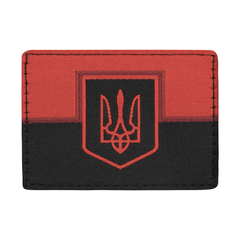M-Tac нашивка Прапор Червоно-чорний з гербом (Жаккард)