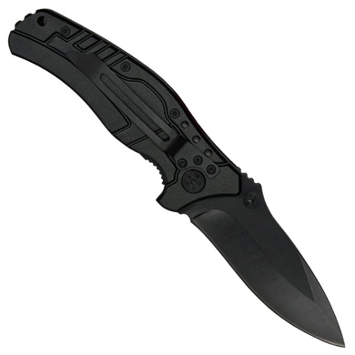 Нож складной Fox Outdoor 44613 Black с металлической рукояткой 44613 Viktailor